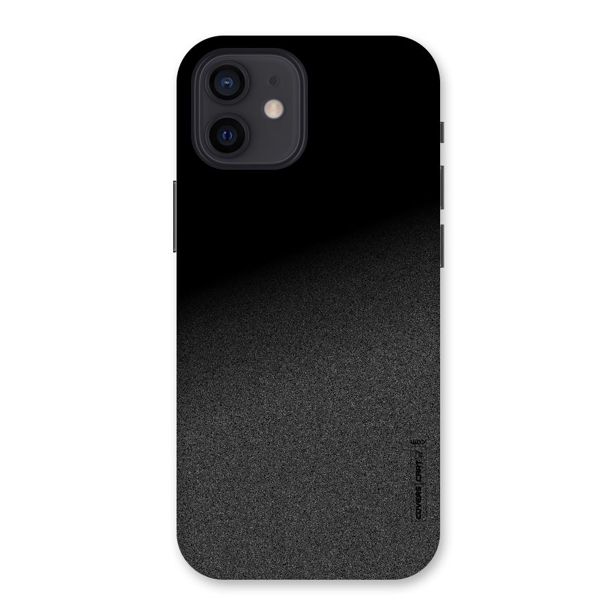 Black Grey Noise Fusion Back Case for iPhone 12
