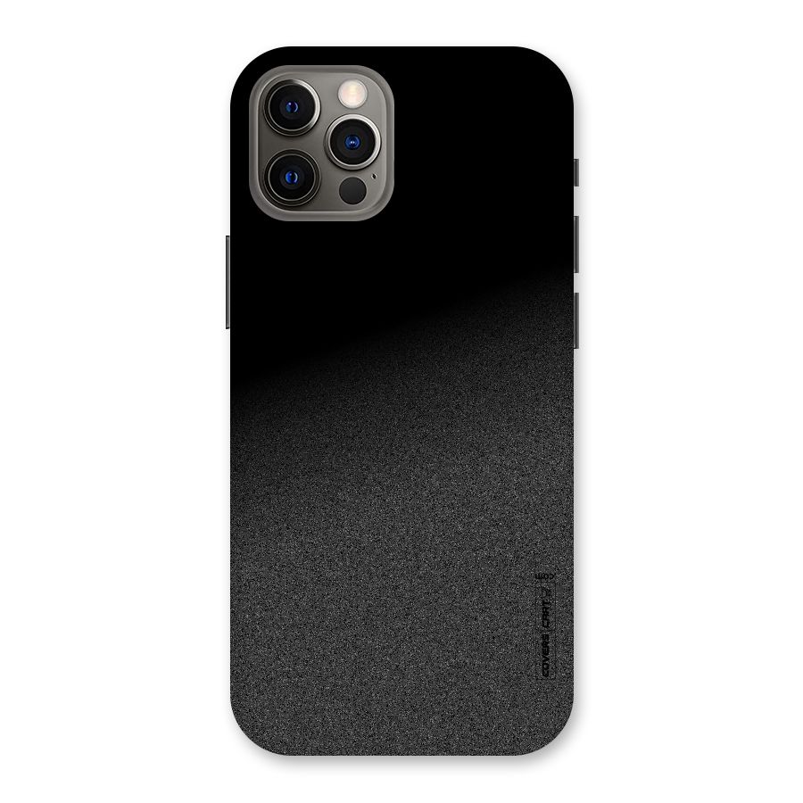 Black Grey Noise Fusion Back Case for iPhone 12 Pro