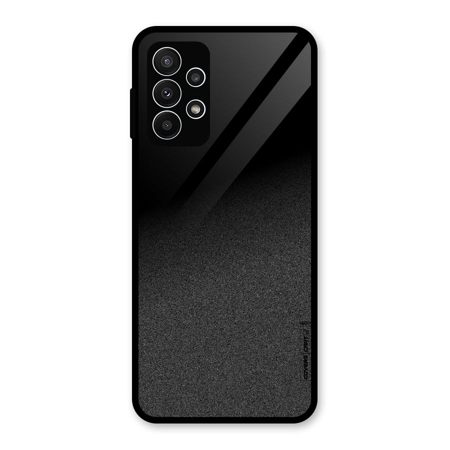 Black Grey Noise Fusion Glass Back Case for Galaxy A23