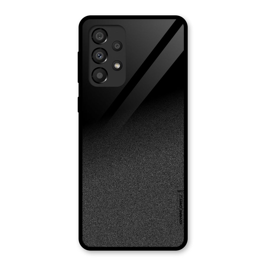 Black Grey Noise Fusion Glass Back Case for Galaxy A33 5G