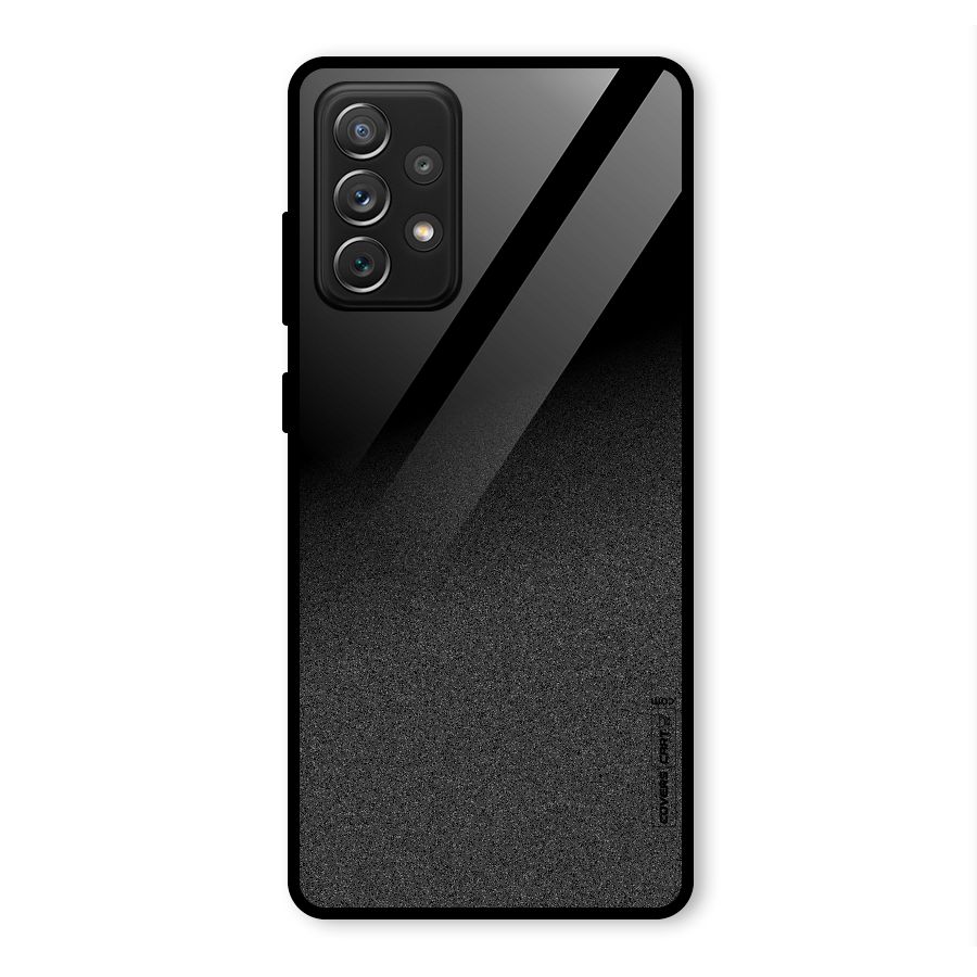 Black Grey Noise Fusion Glass Back Case for Galaxy A72