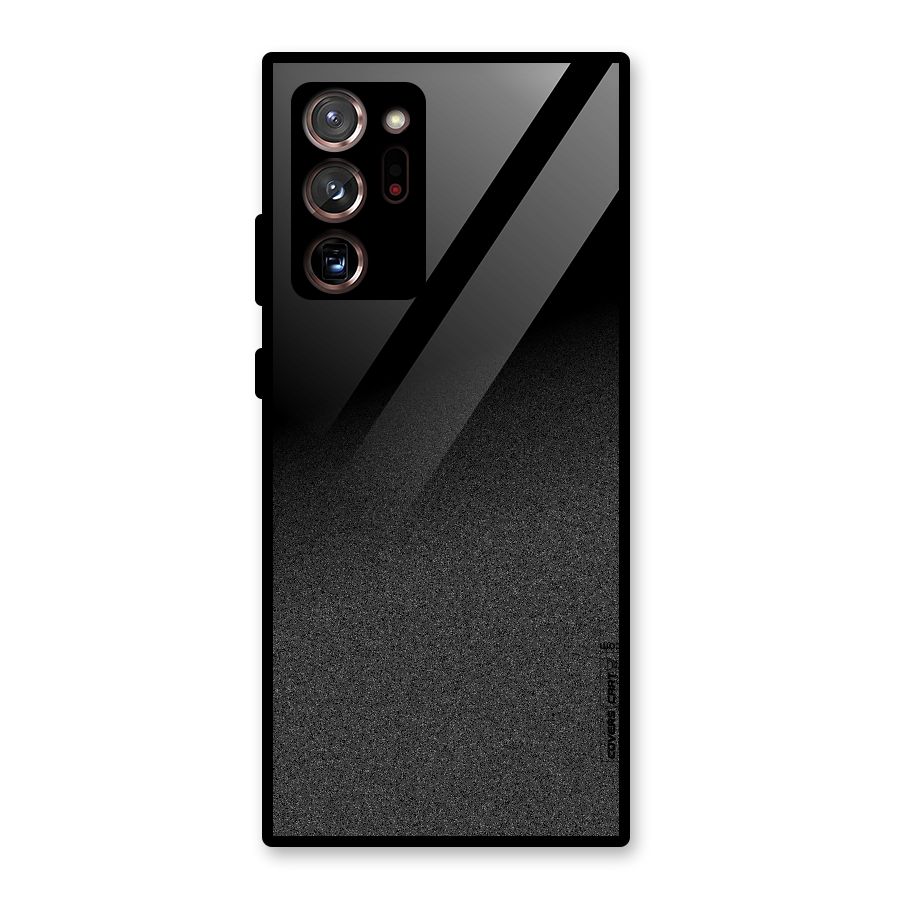 Black Grey Noise Fusion Glass Back Case for Galaxy Note 20 Ultra