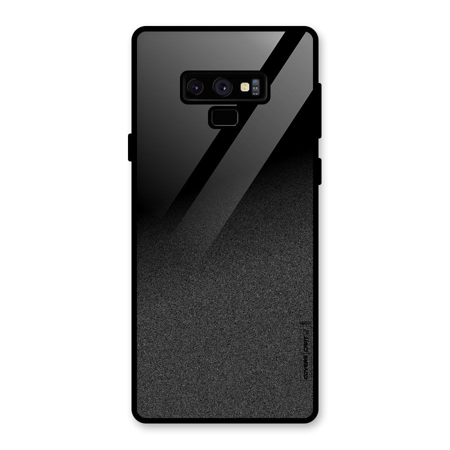 Black Grey Noise Fusion Glass Back Case for Galaxy Note 9