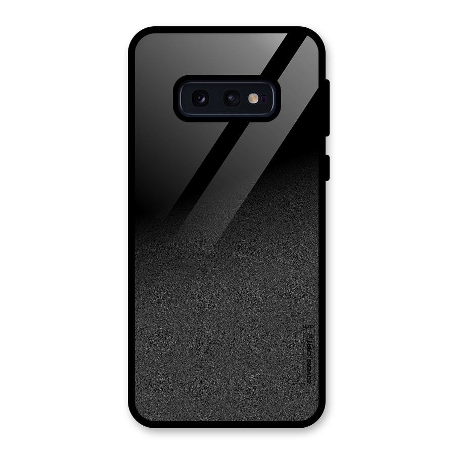 Black Grey Noise Fusion Glass Back Case for Galaxy S10e