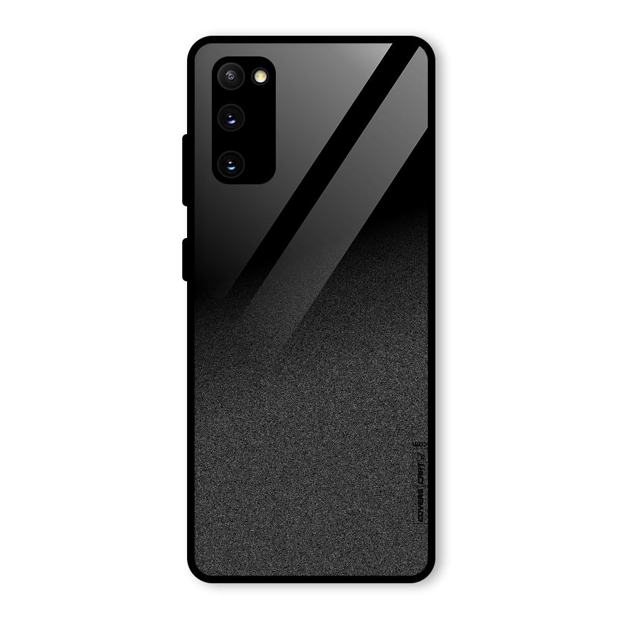 Black Grey Noise Fusion Glass Back Case for Galaxy S20 FE