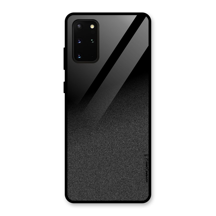 Black Grey Noise Fusion Glass Back Case for Galaxy S20 Plus