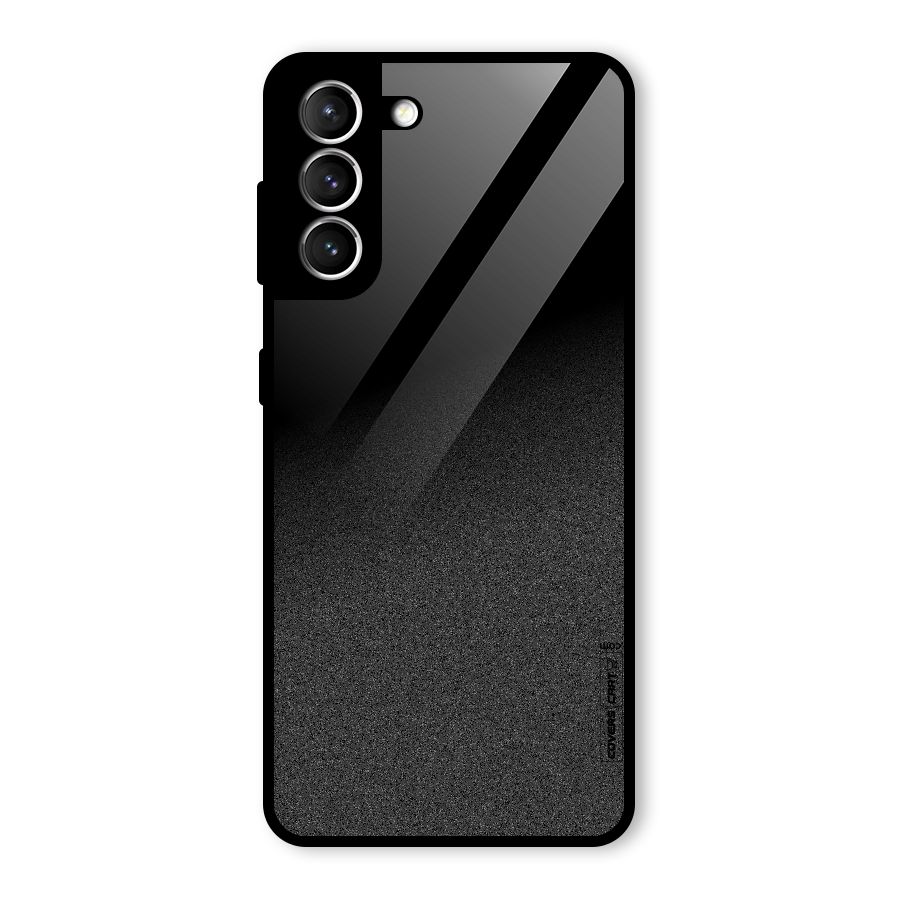 Black Grey Noise Fusion Glass Back Case for Galaxy S21 5G