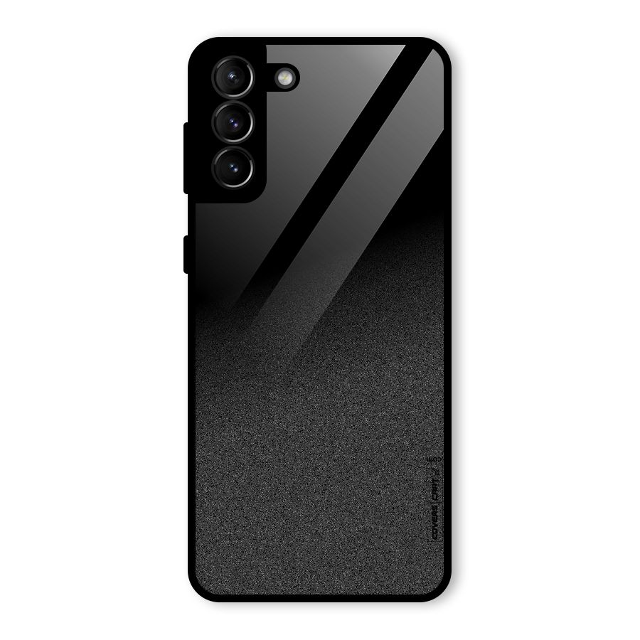 Black Grey Noise Fusion Glass Back Case for Galaxy S21 Plus