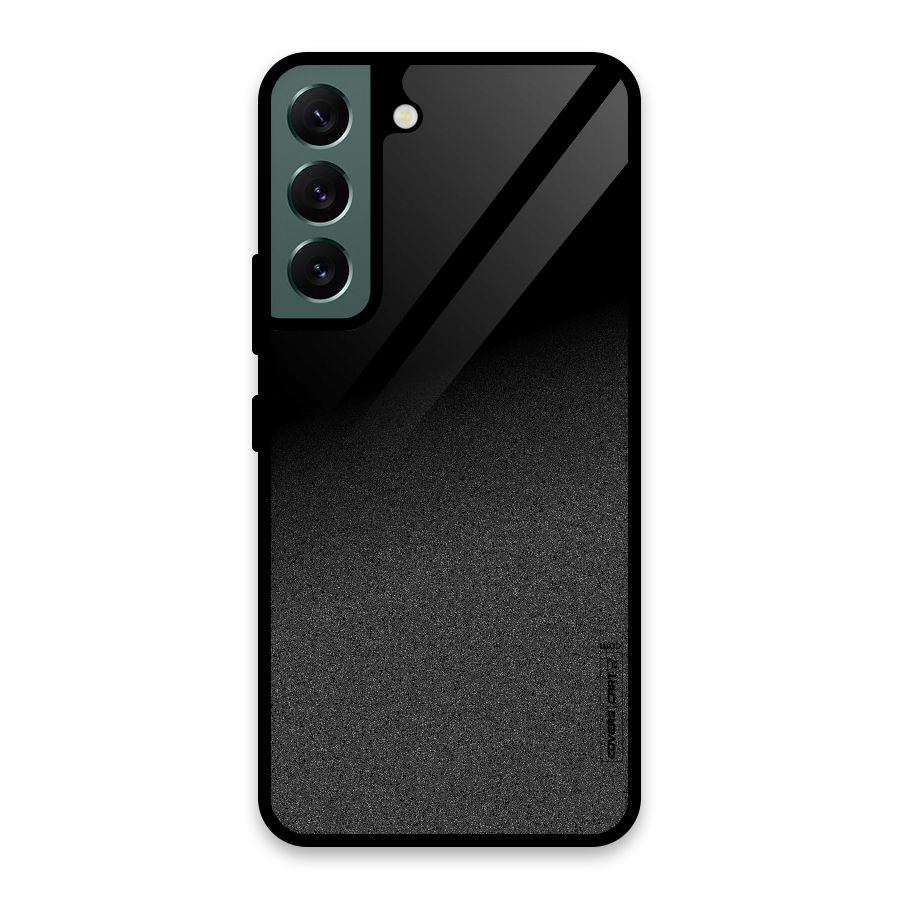 Black Grey Noise Fusion Glass Back Case for Galaxy S22 5G