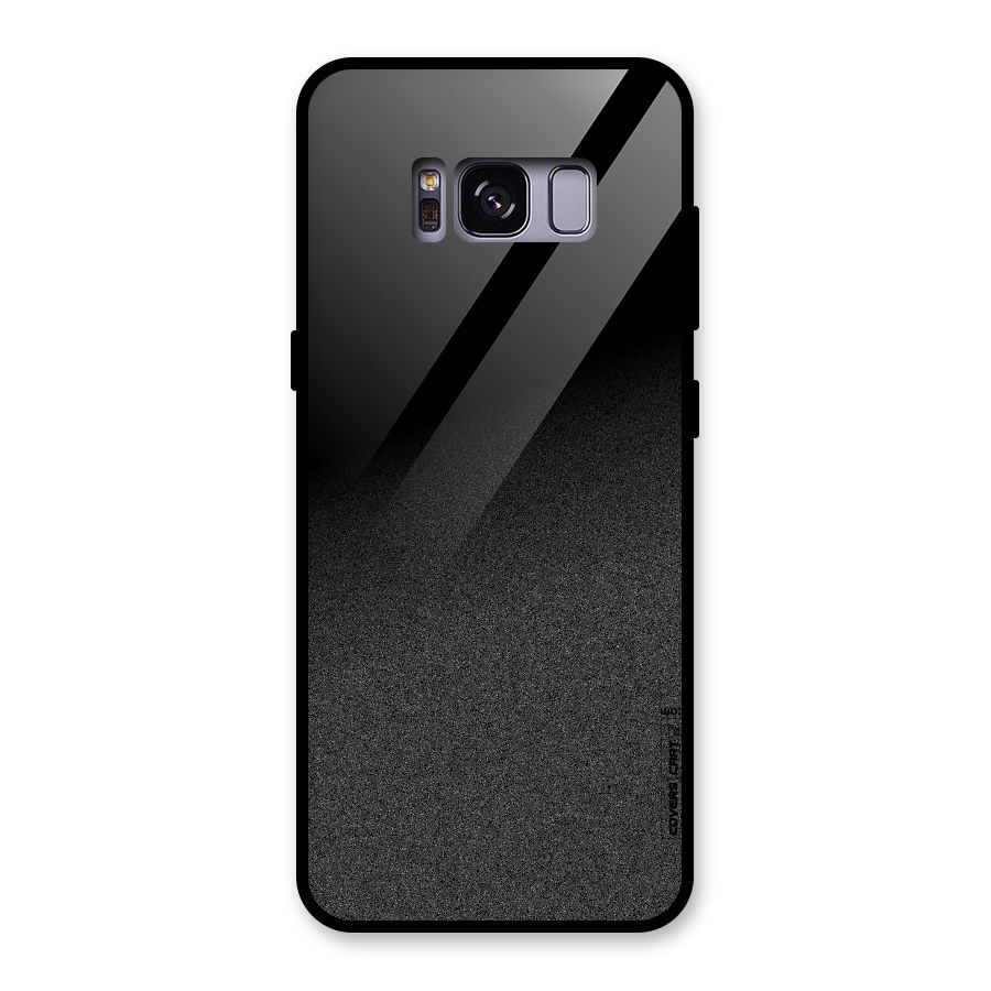 Black Grey Noise Fusion Glass Back Case for Galaxy S8
