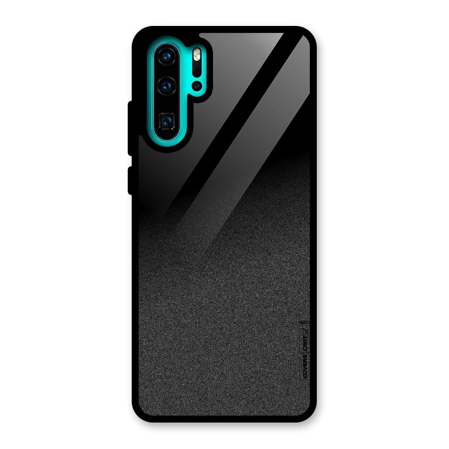 Black Grey Noise Fusion Glass Back Case for Huawei P30 Pro