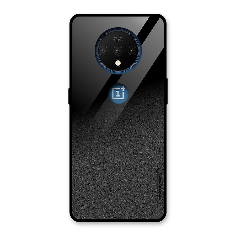 Black Grey Noise Fusion Glass Back Case for OnePlus 7T
