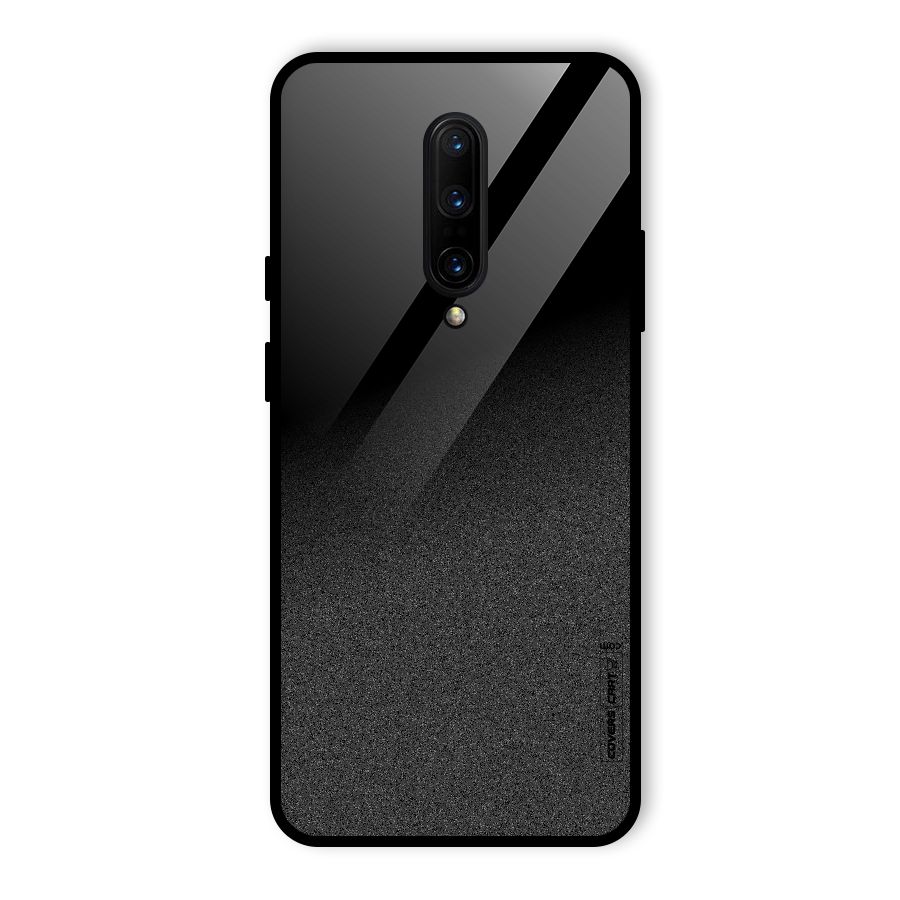 Black Grey Noise Fusion Glass Back Case for OnePlus 7 Pro