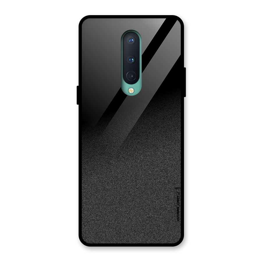 Black Grey Noise Fusion Glass Back Case for OnePlus 8