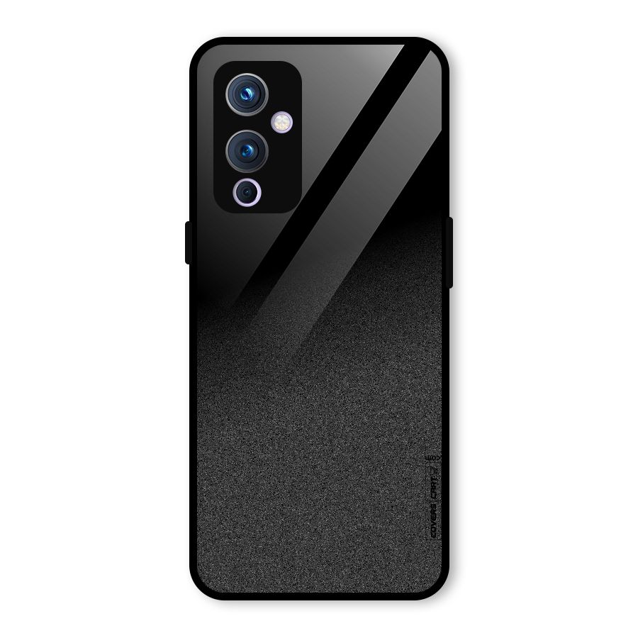 Black Grey Noise Fusion Glass Back Case for OnePlus 9