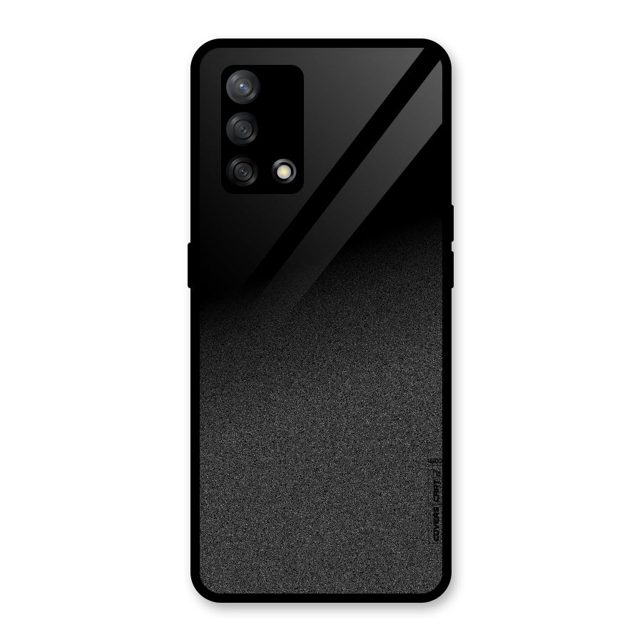 Black Grey Noise Fusion Glass Back Case for Oppo F19