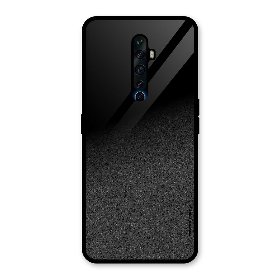 Black Grey Noise Fusion Glass Back Case for Oppo Reno2 Z
