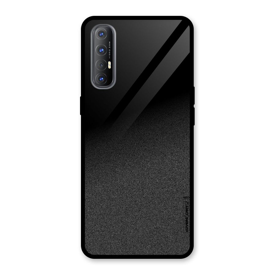 Black Grey Noise Fusion Glass Back Case for Oppo Reno3 Pro
