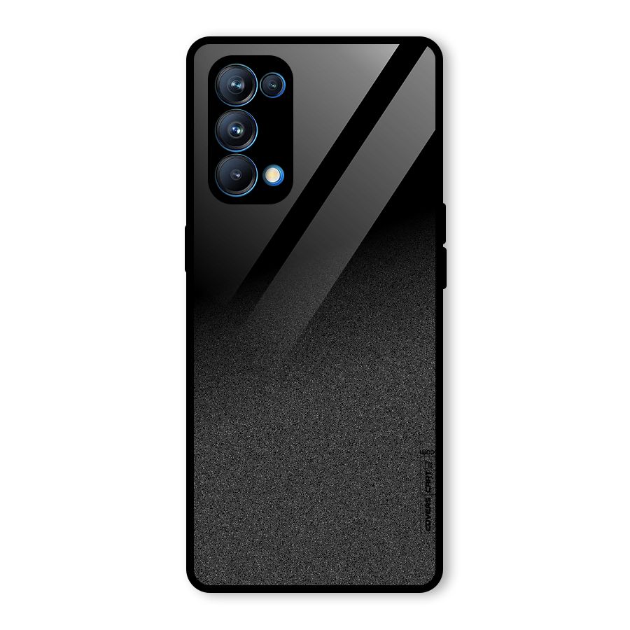 Black Grey Noise Fusion Glass Back Case for Oppo Reno5 Pro 5G