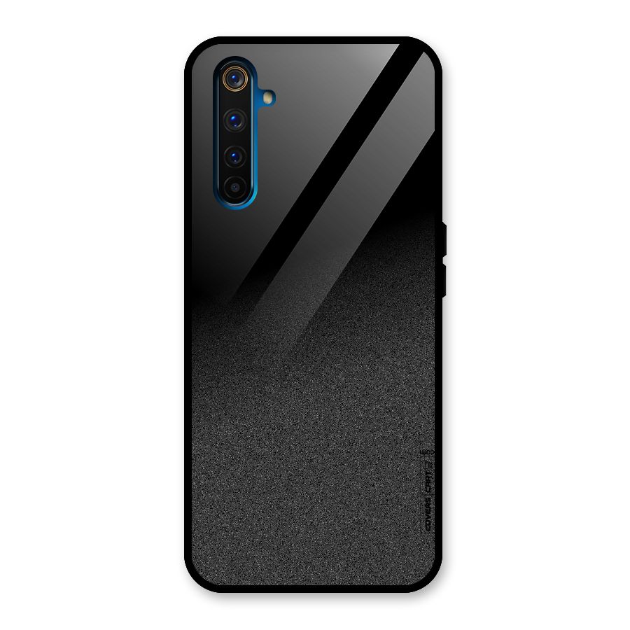 Black Grey Noise Fusion Glass Back Case for Realme 6 Pro