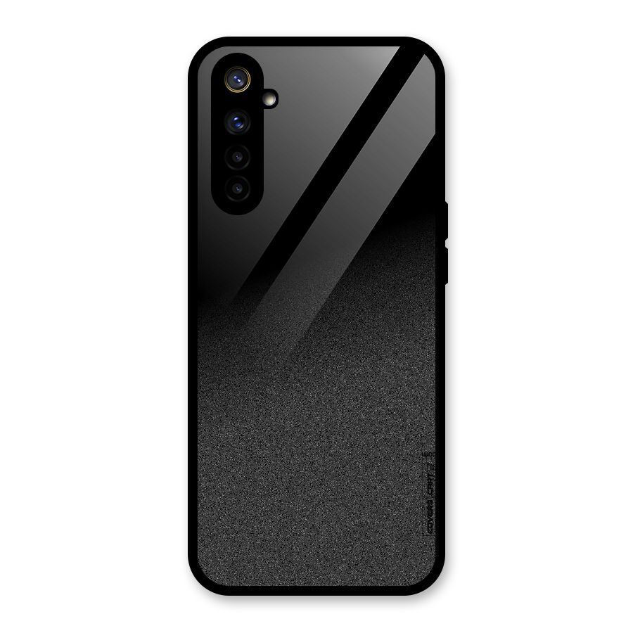Black Grey Noise Fusion Glass Back Case for Realme 6i