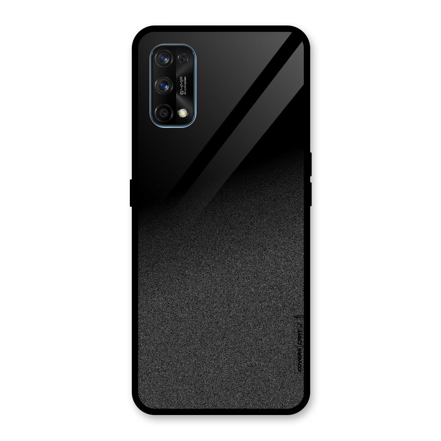 Black Grey Noise Fusion Glass Back Case for Realme 7 Pro