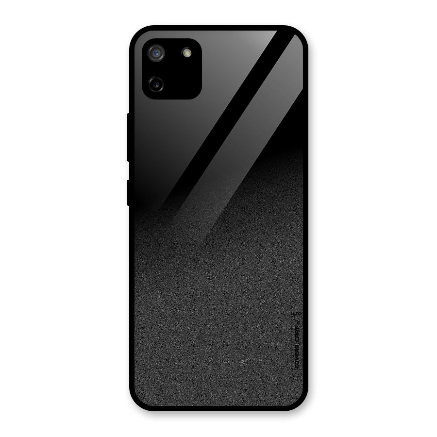 Black Grey Noise Fusion Glass Back Case for Realme C11