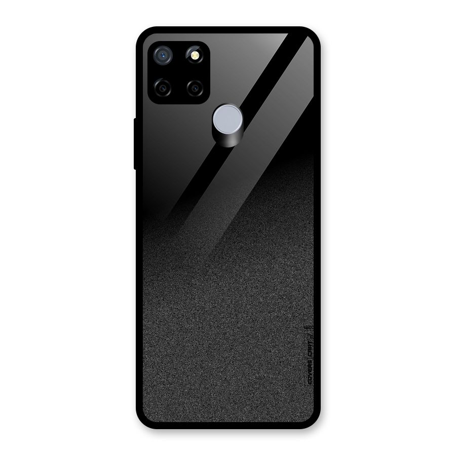 Black Grey Noise Fusion Glass Back Case for Realme Narzo 20