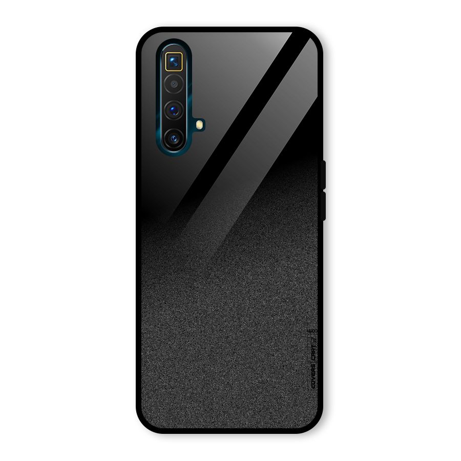 Black Grey Noise Fusion Glass Back Case for Realme X3