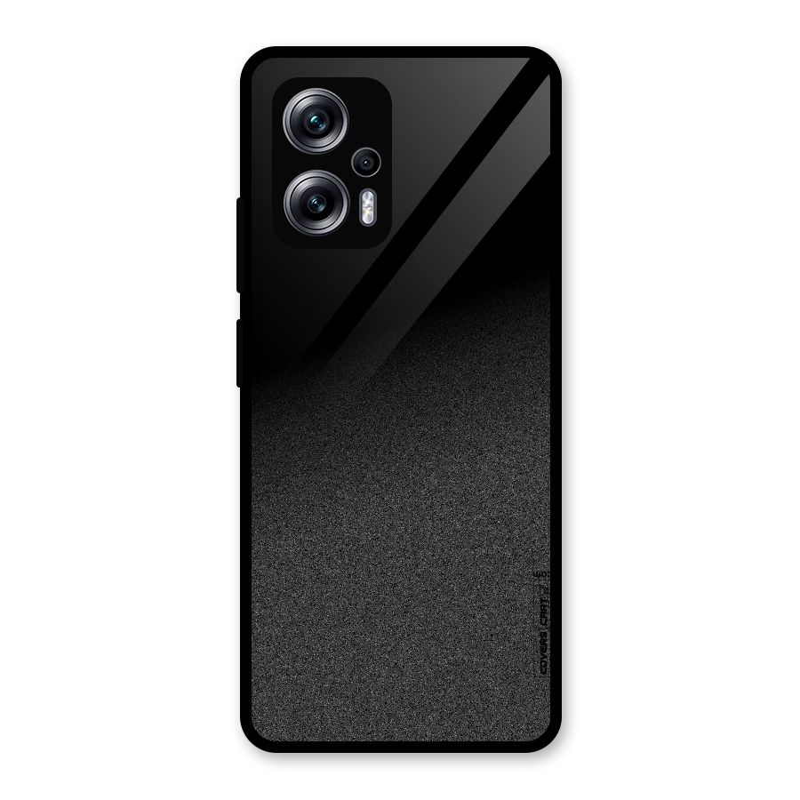 Black Grey Noise Fusion Glass Back Case for Redmi K50i