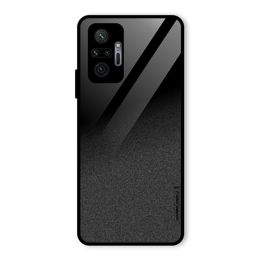 Black Grey Noise Fusion Glass Back Case for Redmi Note 10 Pro Max