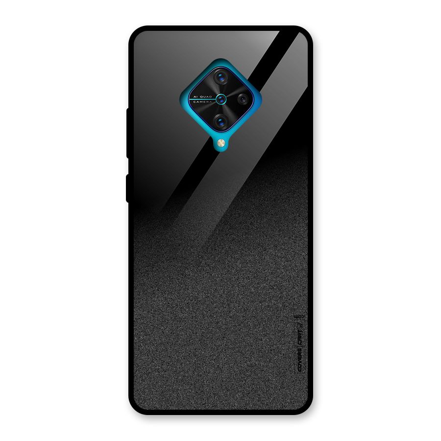 Black Grey Noise Fusion Glass Back Case for Vivo S1 Pro