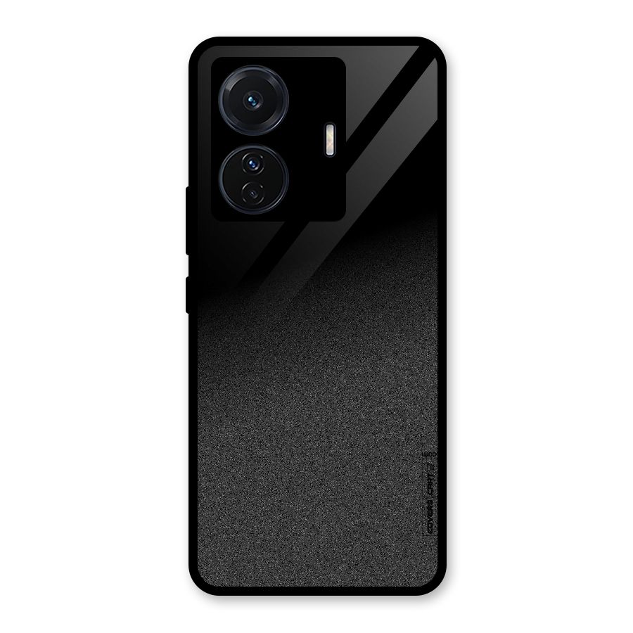 Black Grey Noise Fusion Glass Back Case for Vivo T1 Pro