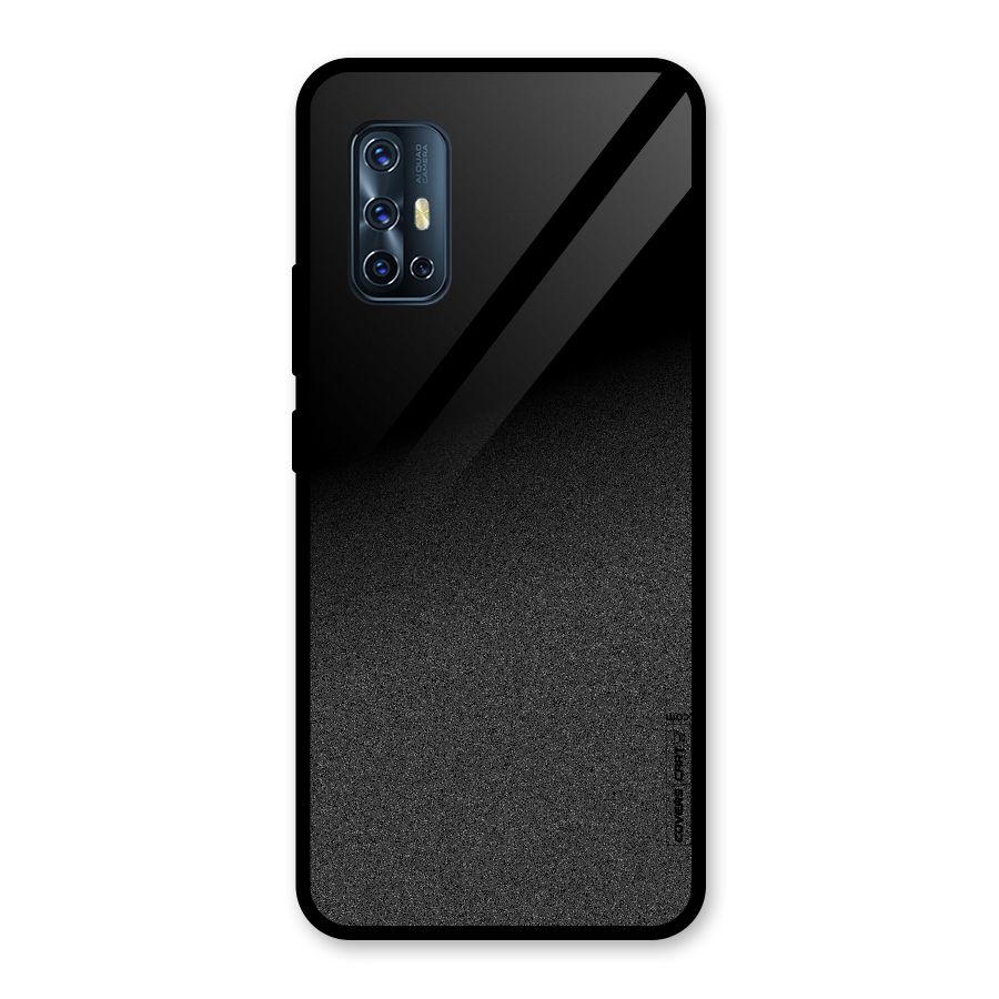 Black Grey Noise Fusion Glass Back Case for Vivo V17