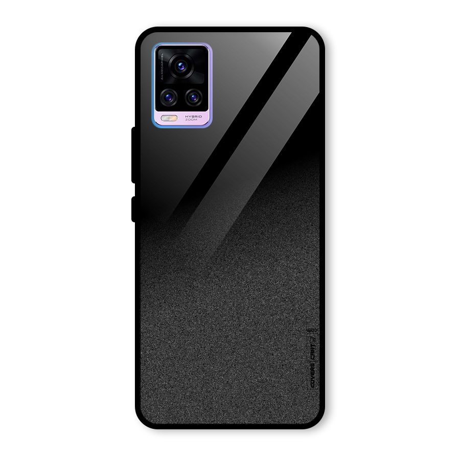 Black Grey Noise Fusion Glass Back Case for Vivo V20 Pro