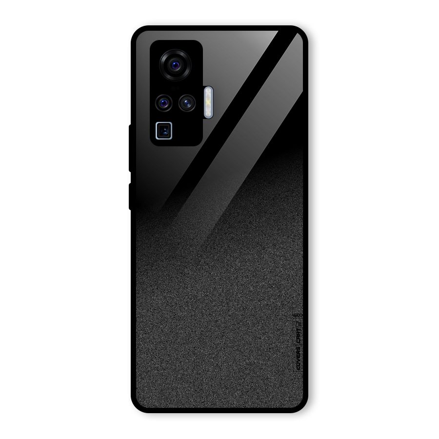 Black Grey Noise Fusion Glass Back Case for Vivo X50 Pro