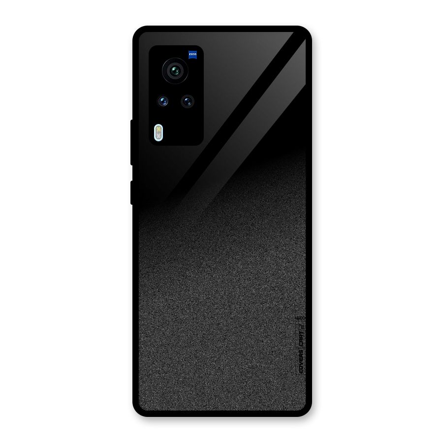 Black Grey Noise Fusion Glass Back Case for Vivo X60 Pro