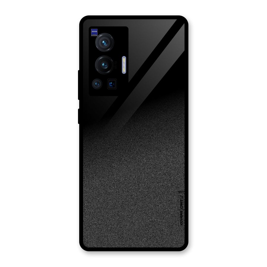 Black Grey Noise Fusion Glass Back Case for Vivo X70 Pro