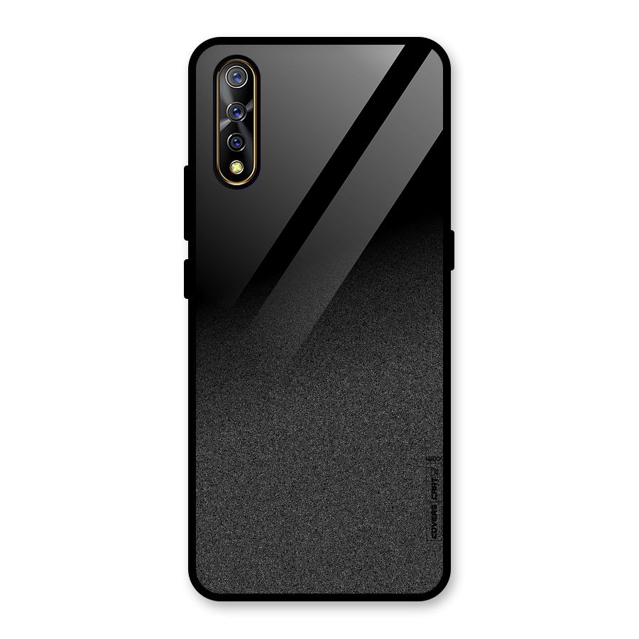 Black Grey Noise Fusion Glass Back Case for Vivo Z1x