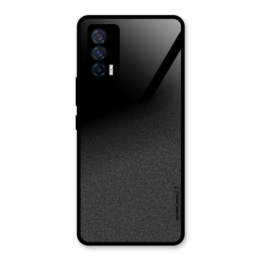 Black Grey Noise Fusion Glass Back Case for Vivo iQOO 7 5G