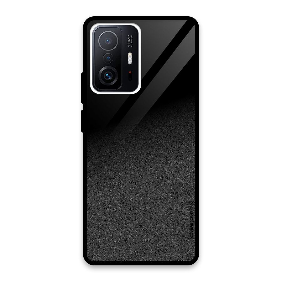 Black Grey Noise Fusion Glass Back Case for Xiaomi 11T Pro