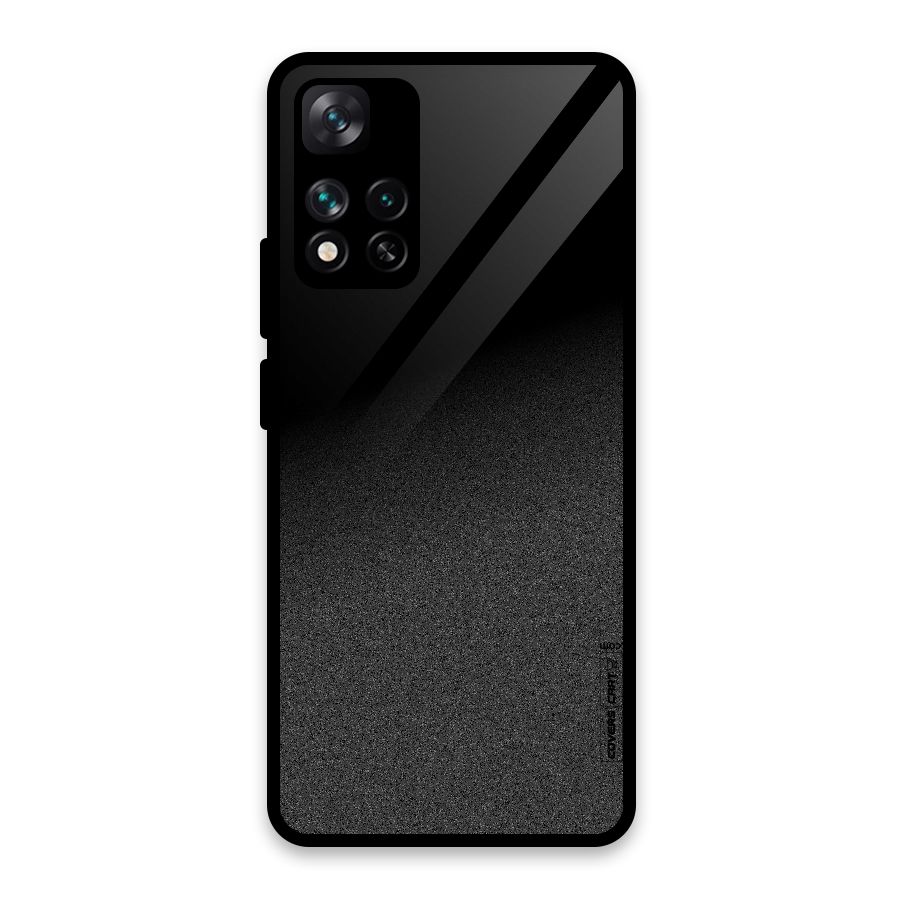 Black Grey Noise Fusion Glass Back Case for Xiaomi 11i 5G