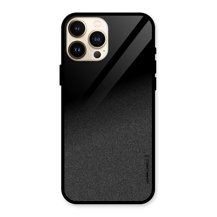 Black Grey Noise Fusion Glass Back Case for iPhone 13 Pro Max