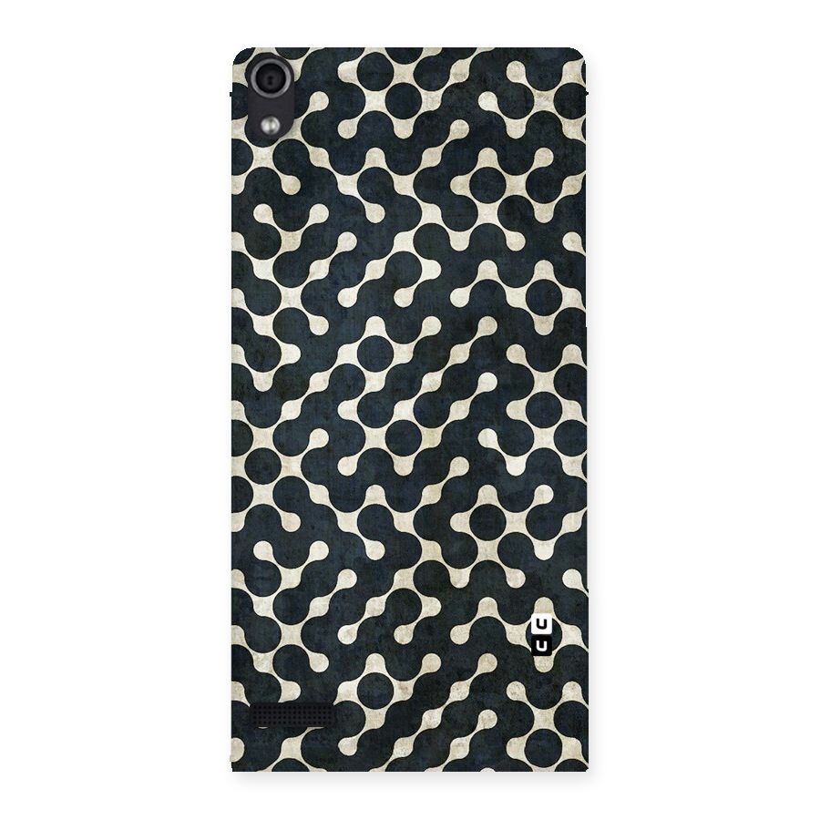 Black Maze Design Back Case for Ascend P6