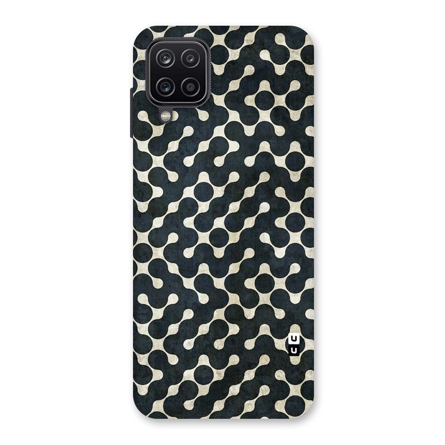 Black Maze Design Back Case for Galaxy A12