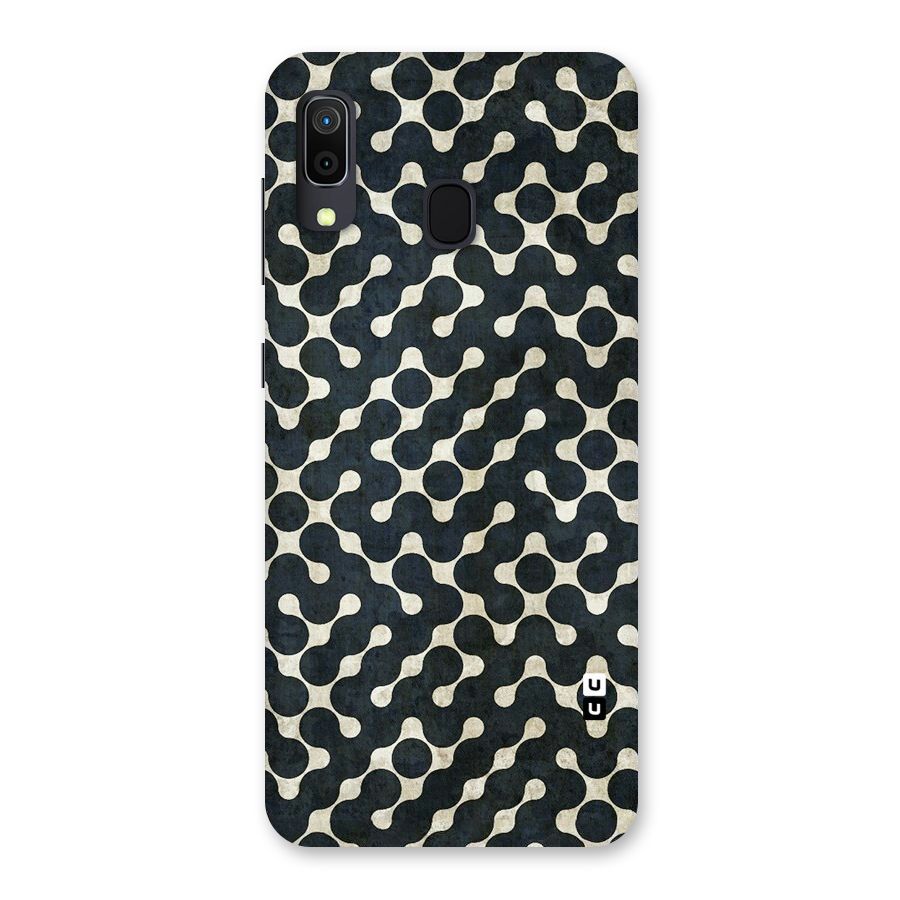 Black Maze Design Back Case for Galaxy A20