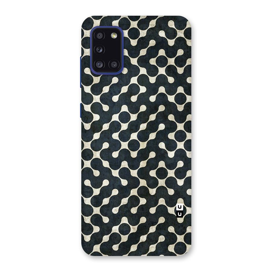 Black Maze Design Back Case for Galaxy A31