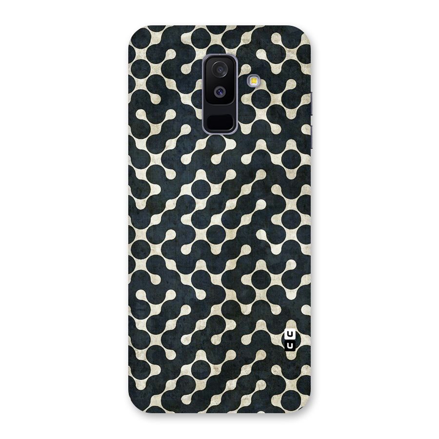 Black Maze Design Back Case for Galaxy A6 Plus