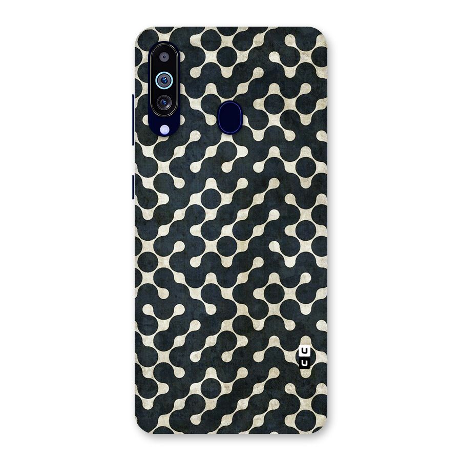 Black Maze Design Back Case for Galaxy A60