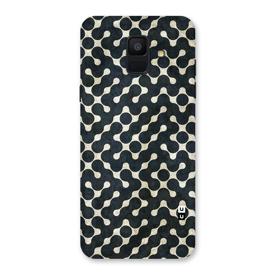 Black Maze Design Back Case for Galaxy A6 (2018)